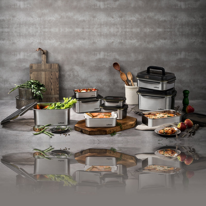 Cuitisan Signature - Recipiente Rectangular 0.53L en Cromosteel. Apto Microondas