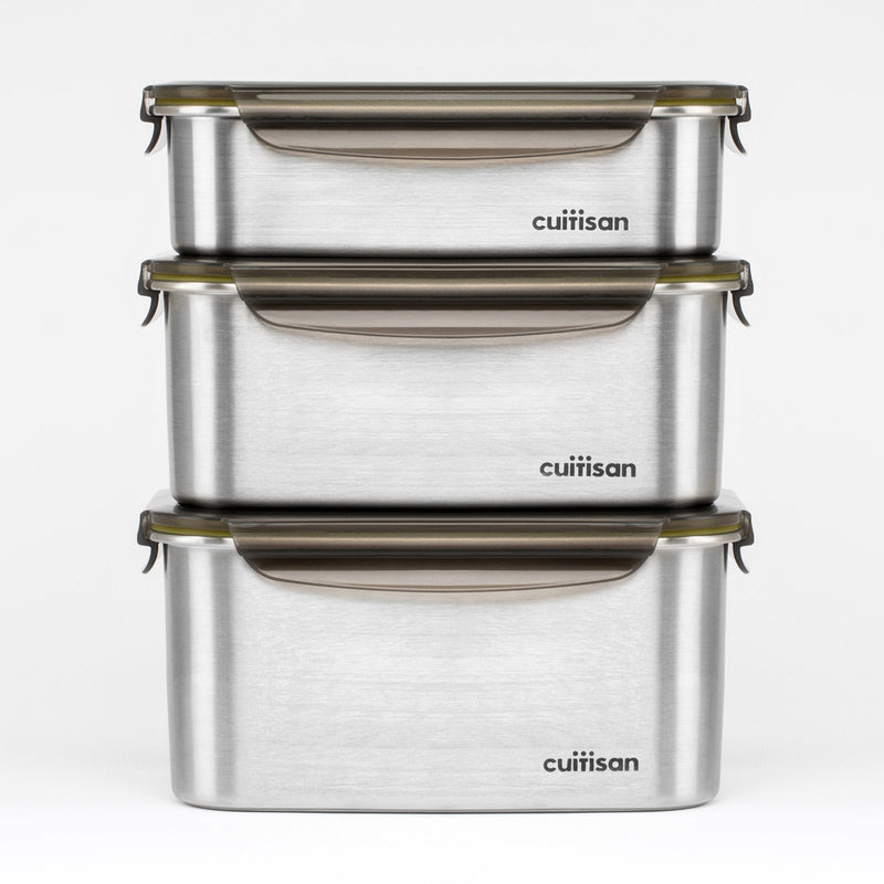 Cuitisan Signature - Recipiente Rectangular 0.68L en Cromosteel. Apto Microondas
