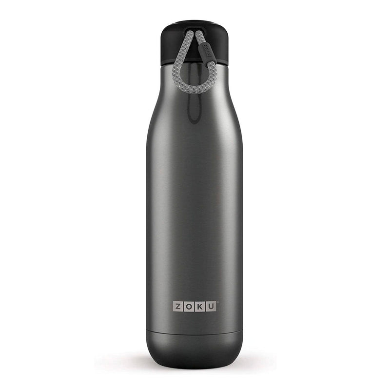 ZOKU COL - Botella Térmica de 0.75L en Acero Inoxidable de Doble Pared. Grafito