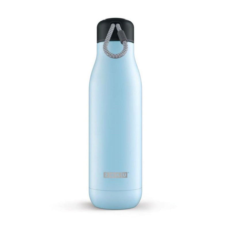 ZOKU COL - Botella Térmica de 0.75L en Acero Inoxidable de Doble Pared. Azul Claro