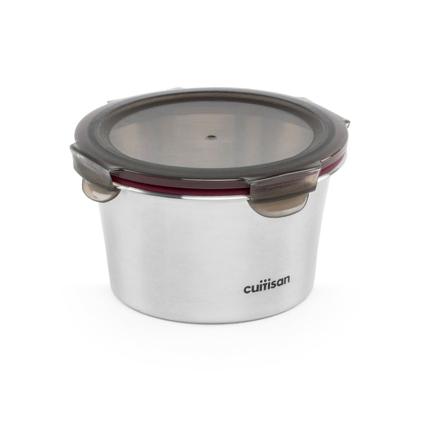 Cuitisan Flora - Recipiente Hermético 0.92L en Acero Inoxidable. Apto Microondas