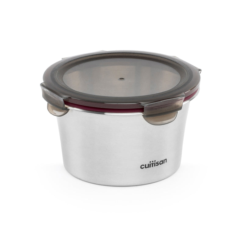 Cuitisan Flora - Recipiente Hermético 0.92L en Acero Inoxidable. Apto Microondas