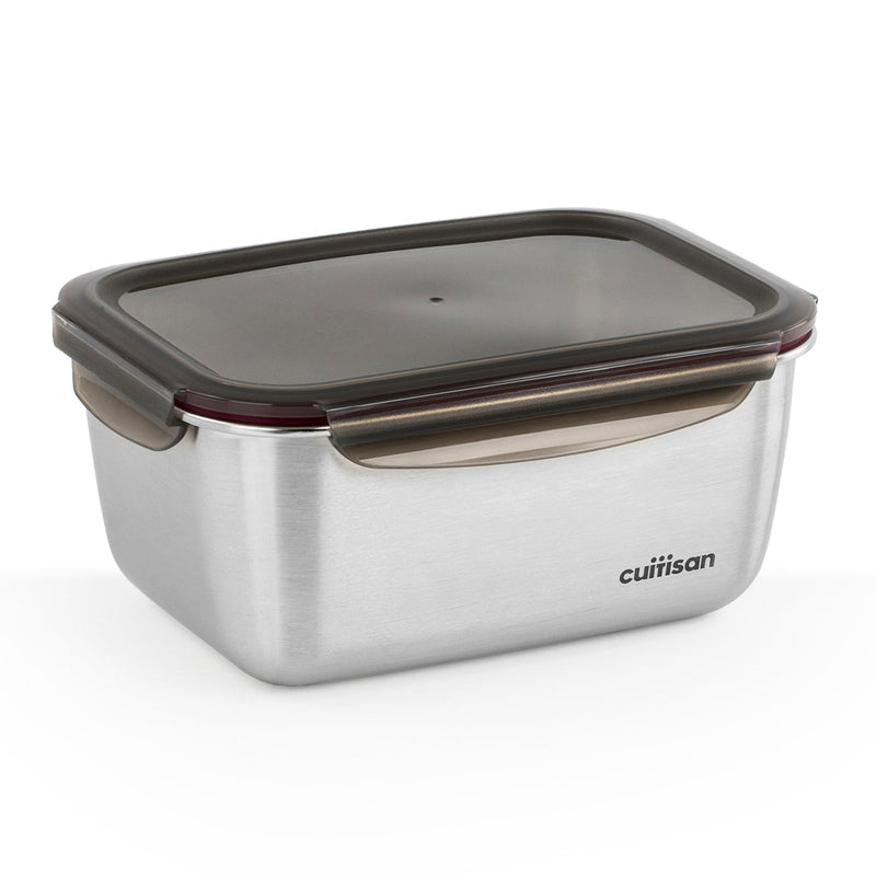 Cuitisan Flora - Recipiente Hermético 3.6L en Acero Inoxidable. Apto Microondas