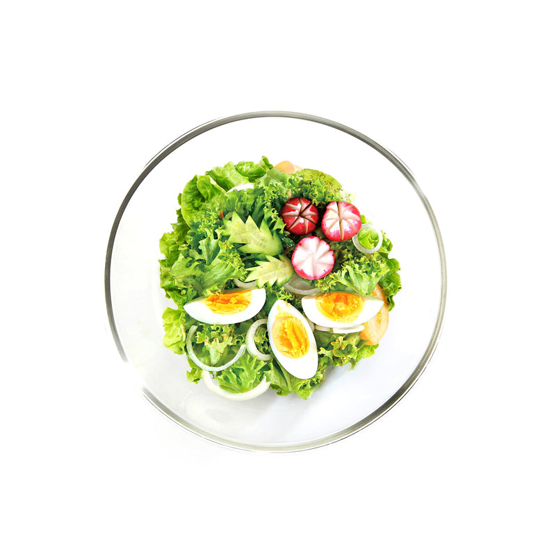 Glasslock Bowl - Recipiente Redondo Ensaladera con Tapa de 4L en Vidrio Templado