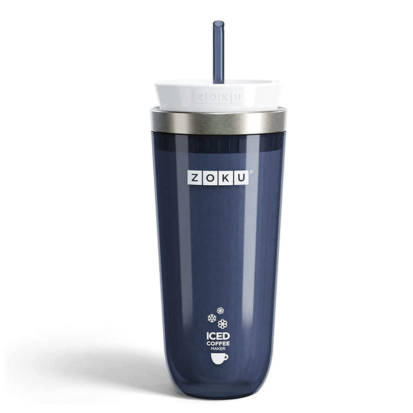 ZOKU Iced Coffee Maker - Vaso para Preparar Café o Té Helado. Gris