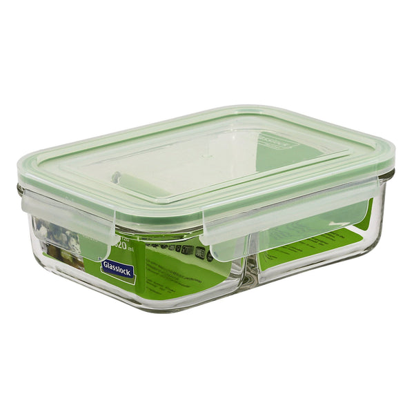 Glasslock Duo 0.92L Contenedor Hermético Rectangular de Vidrio