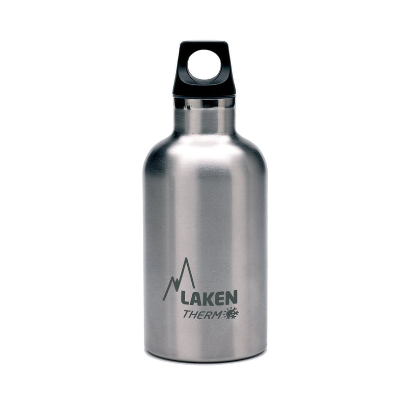 LAKEN Futura - Botella Térmica de Boca Estrecha 0.35L en Acero Inoxidable. Plata