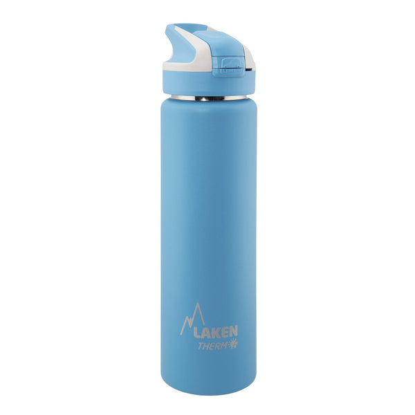 LAKEN Summit - Botella Térmica con Boquilla 0.75L en Acero Inoxidable. Cyan