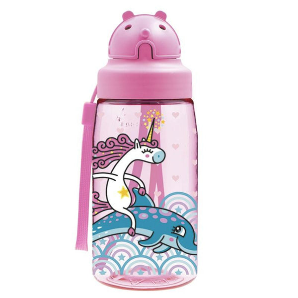 LAKEN OBY - Botella de Agua Infantil 0.45L en Tritán con Boquilla de Silicona. Jumping