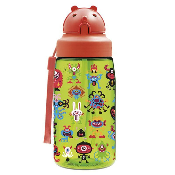 LAKEN OBY - Botella de Agua Infantil 0.45L en Tritán con Boquilla de Silicona. Pekemonsters