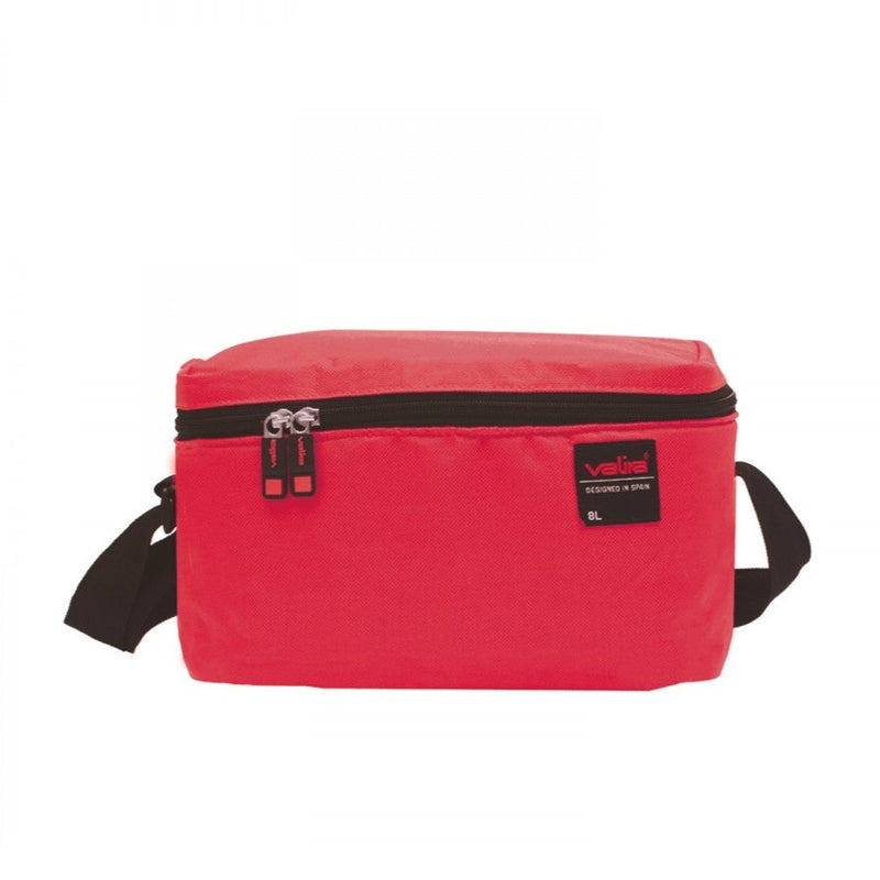 VALIRA Polar - Bolsa Térmica Porta Alimentos 8L con Asa Bandolera. Rojo